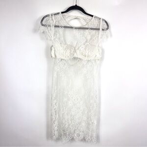 Oh La La Cherie White Lace Lingerie Slip